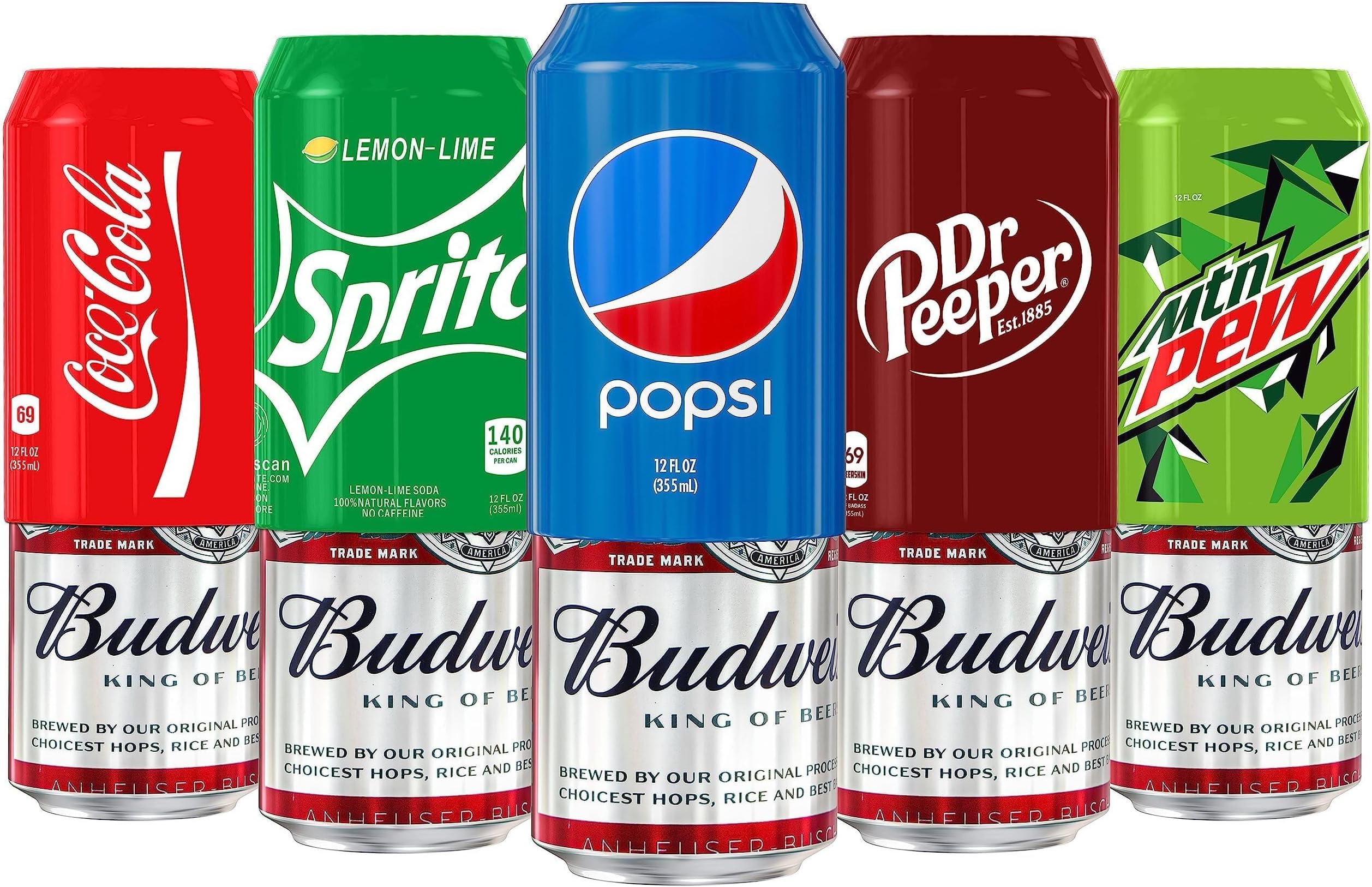 Skywin Silicone Can Sleeve, 5 Pack 12 oz (355 ml) Soda Can Sleeve (Mix Colors)