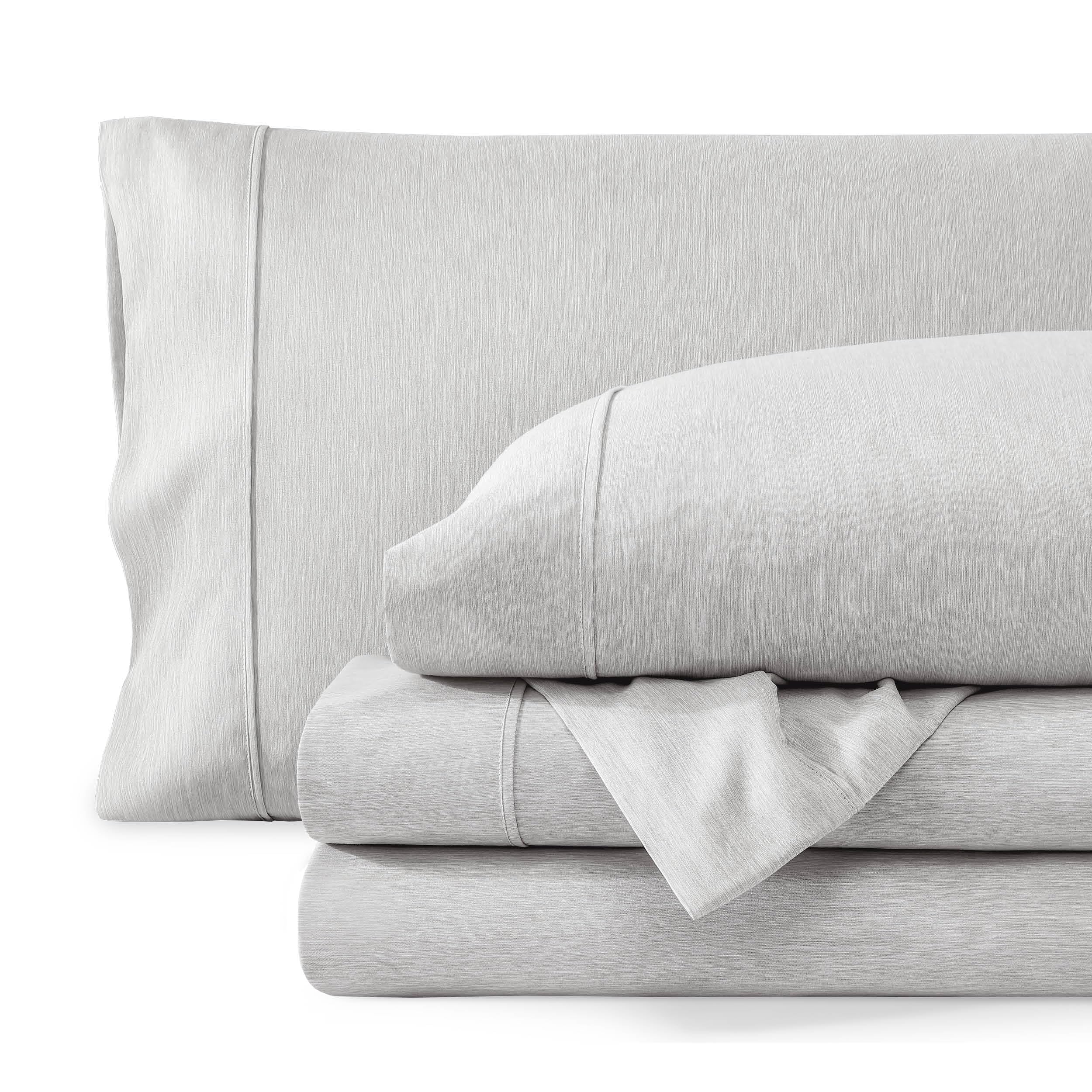 Bare Home King Sheet Set - Premium 1800 Ultra-Soft Microfiber Bed Sheets - Double Brushed - Hypoallergenic - Wrinkle Resistant (King, Heathered Pewter) — image 1