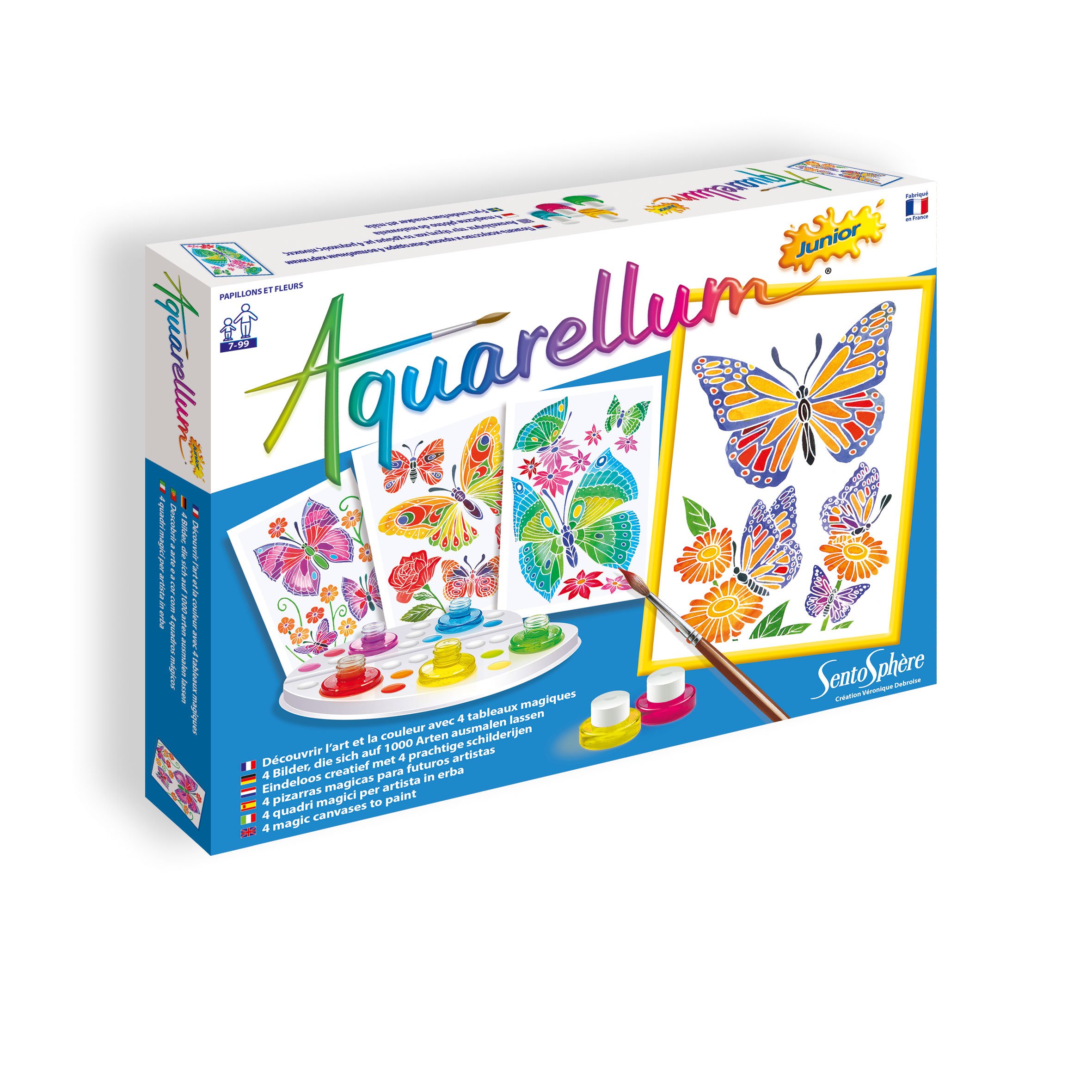 Sentosphère6500 - Arts & Crafts - Aquarellum Junior:Butterflies and Flowers