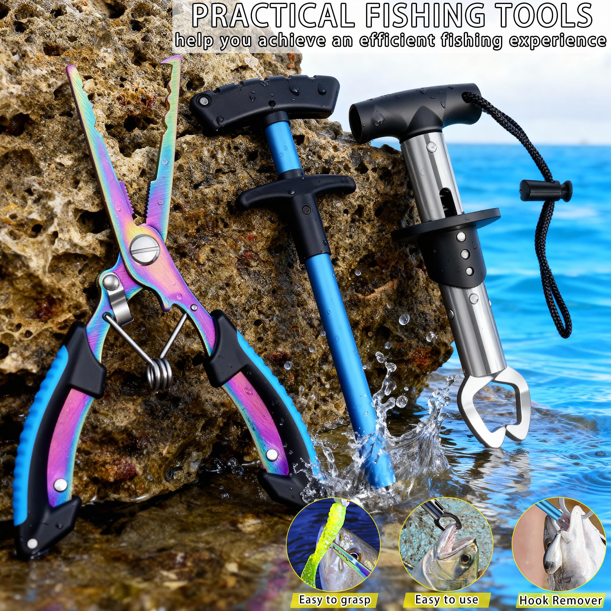 Fishing Backpack Tackle Box - Rod Holder & Lures -5