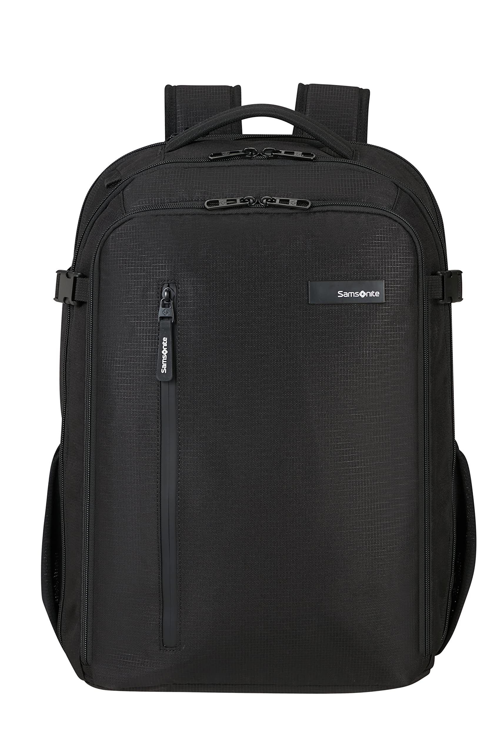 Samsonite Roader - Zaino espandibile per laptop da 17,3 pollici, 46 cm, 31,5/39,5 L, Nero (Deep Black)
