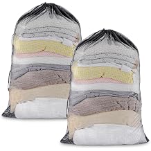 Pack of 2 Large Laundry Nets, 60 x 90 cm, Laundry Net Washing Machine with Cord Stopper, Laundry Bag, Laundry Bag for Sweaters, Shirts, Coats, Underwear, Socks
