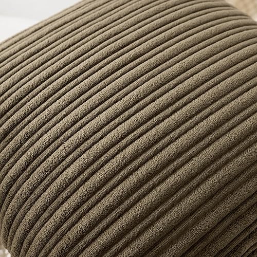 Miniatura 152 de UGASA - Juego de 2 fundas de almohada de terciopelo a rayas, funda decorativa para cojín con cremallera oculta para el hogar, sofá, dormitorio,