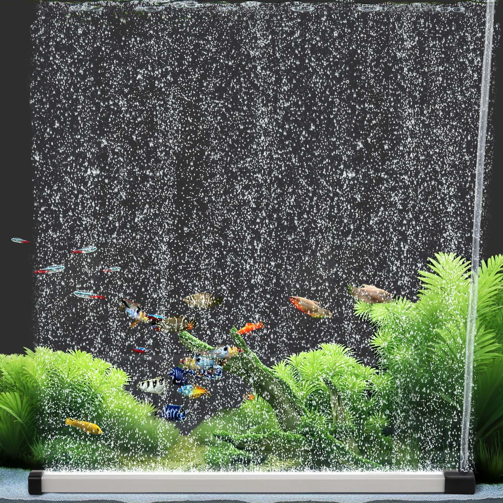 hygger Diffusore Aria per Acquario, Pietra ad Aria per Acquario, d'Aria Air Stone Bubble Fish Tank Diffusore Ossigeno Acquario with Air Tubing for Freshwater Saltwater (35cm)