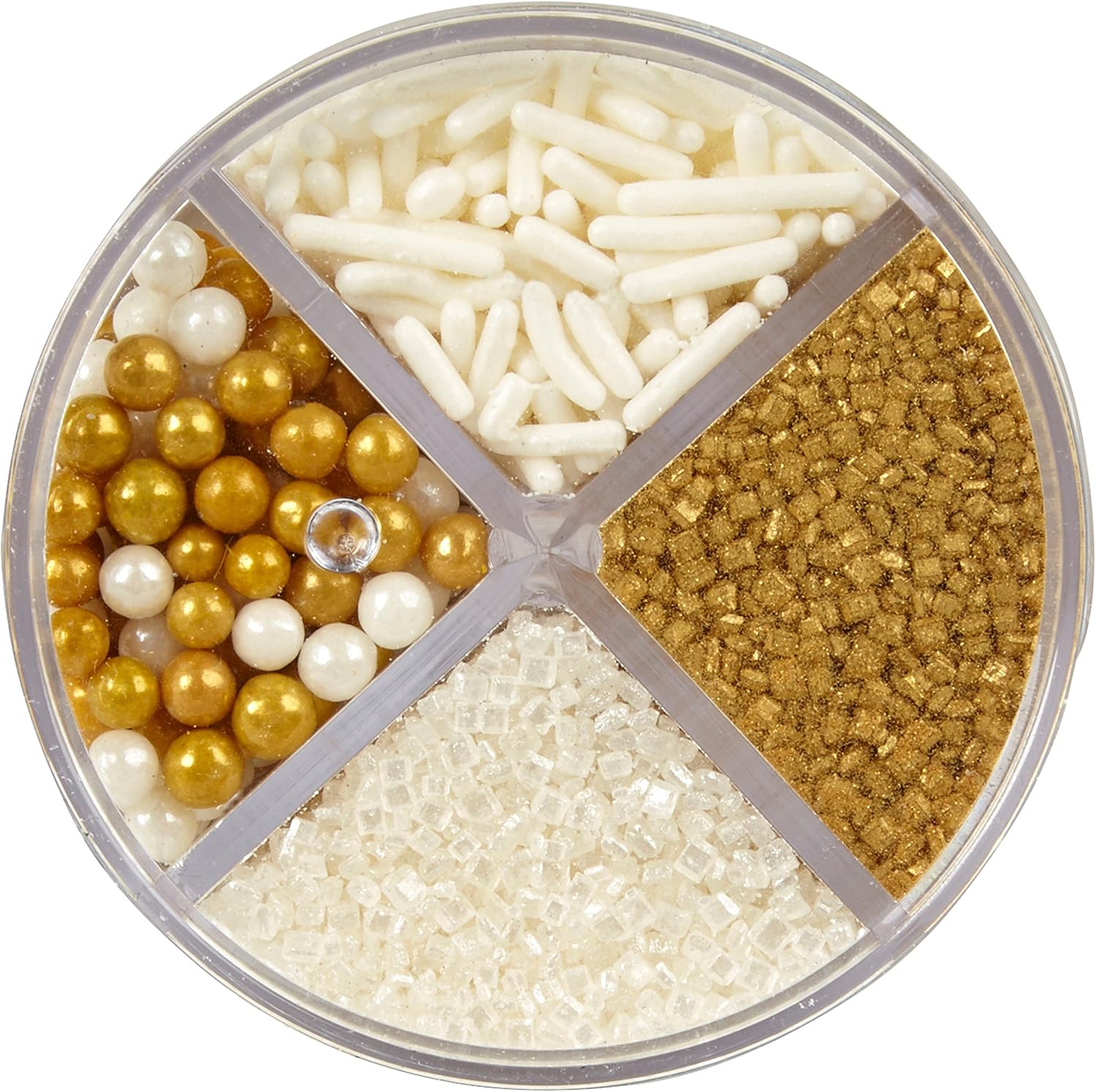 Wilton Pearlized Gold Sprinkles, 3.8 oz. Edible Gold Glitter