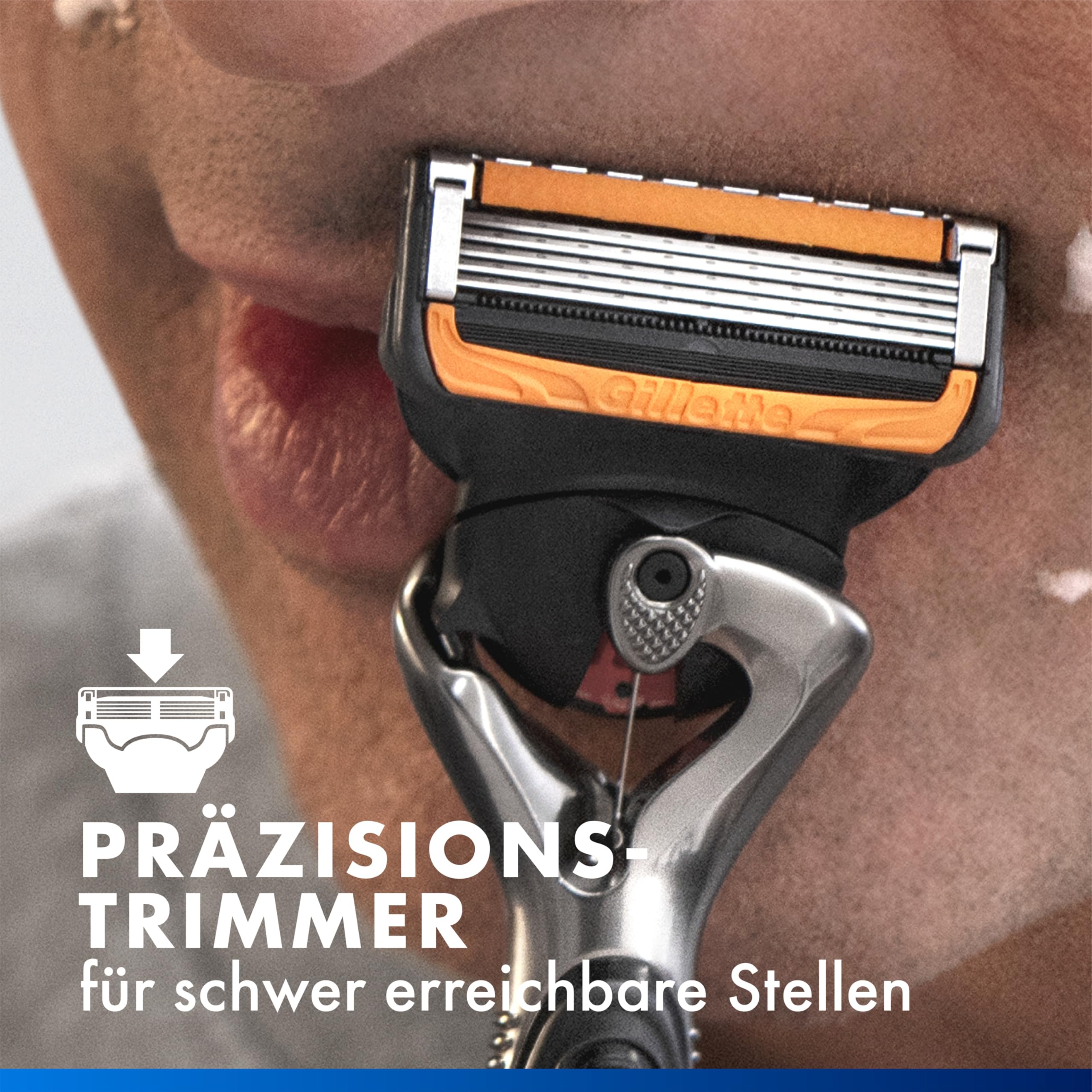 Gillette Proglide Power Rasierklingen, 12 Original Ersatzklingen, Schwarz | Nassrasierer, 2X Gleitstreifen vor Und Nach Den Klingen für Unglaubliche Gründlichkeit Und Komfort