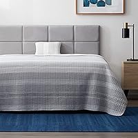 Vista 10 de LUCID - Cabecera tapizada de altura media - Relleno de diamantes - Poliéster acolchado - Altura ajustable de 34 a 46 pulgadas - Fácil montaje - Para