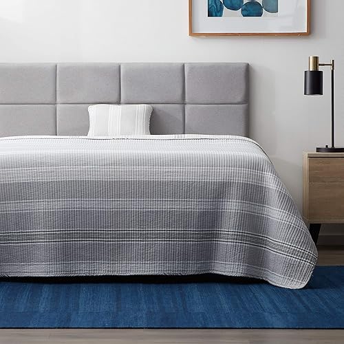 Miniatura 10 de Lucid Cabecera tapizada de altura media - Capitoné de diamante - Poliéster acolchado - Altura ajustable de 34" a 46" - Fácil montaje - Marco de cama