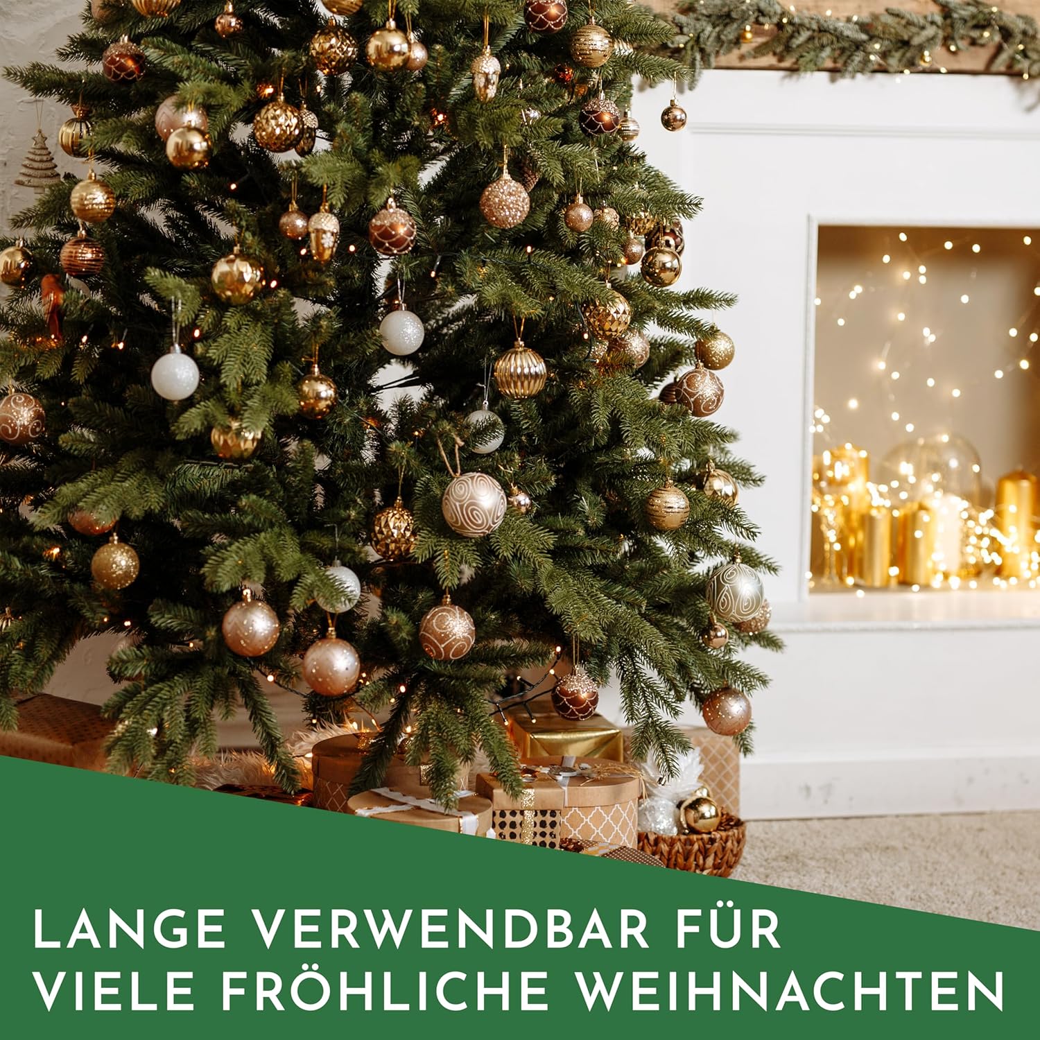 Nordstern Christmas Tree Decorations Quick Hangers Pack of 150 - Practical Double Hooks for Tree Decorations and Christmas Tree Baubles for Easy Hanging - 3.3 cm