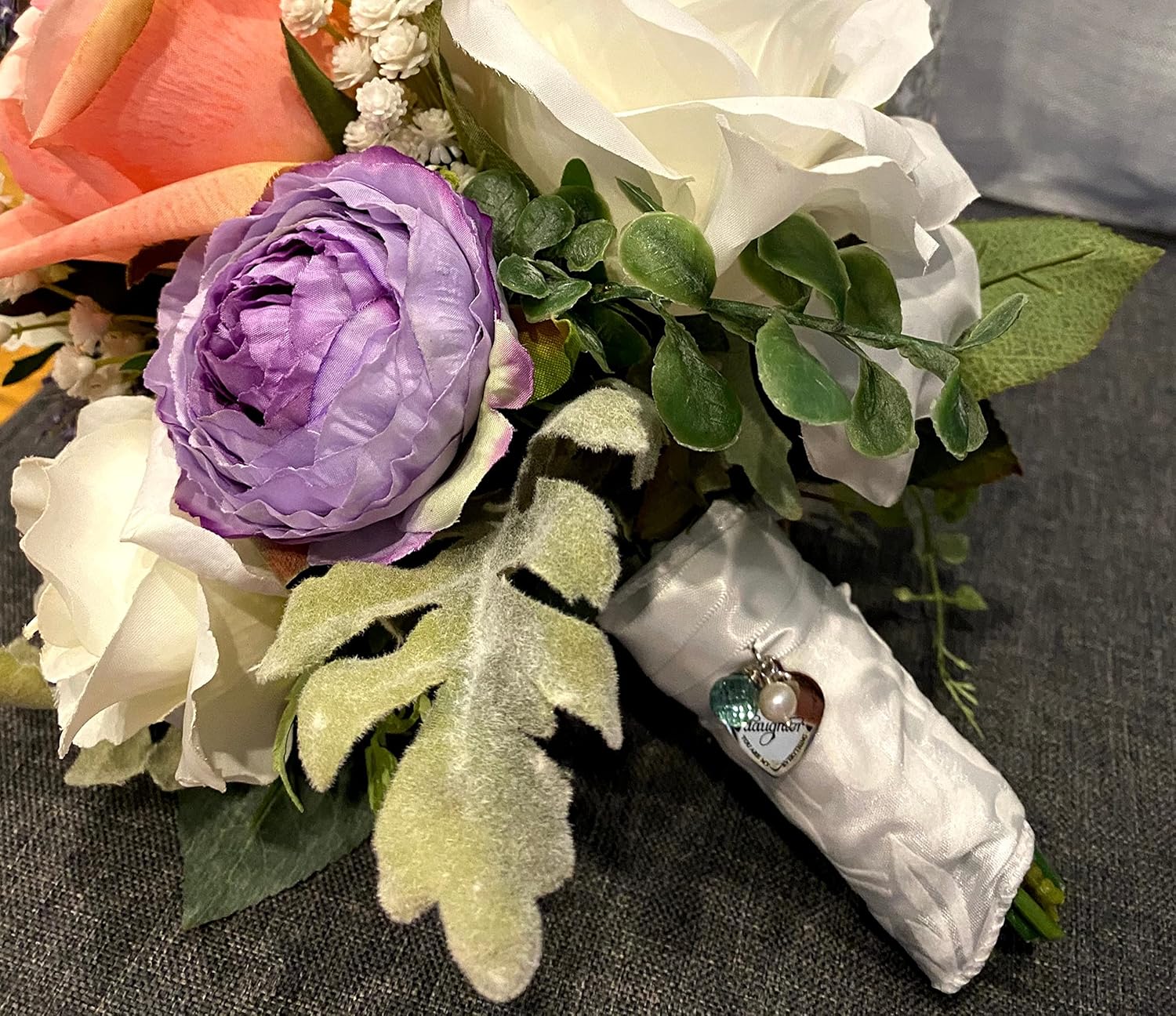 Wedding Gift for Daughter, Something Blue Charm and Poem from Mom
