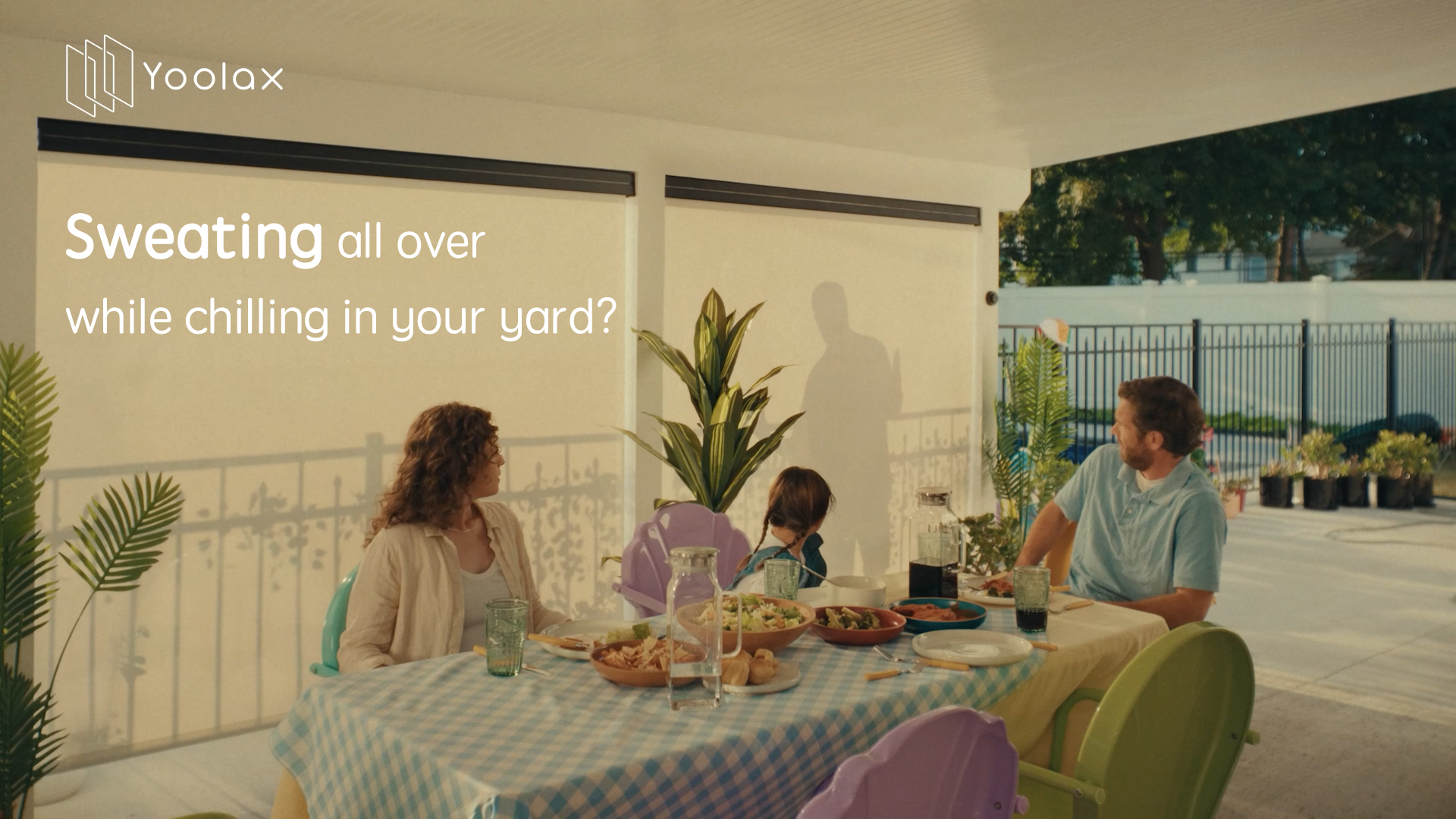 Amazon.com: Yoolax Motorized Outdoor Shades for Patio, Solar
