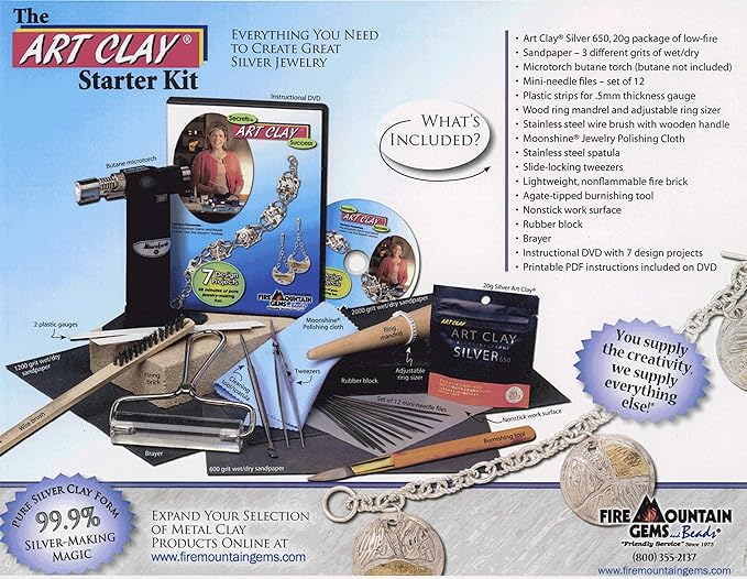 silver clay ring making kit