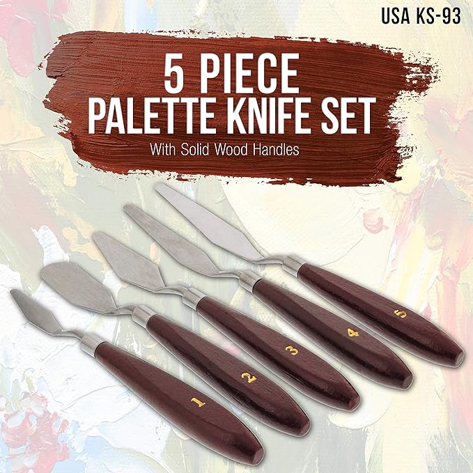 art therapy supplies for painting palette knives