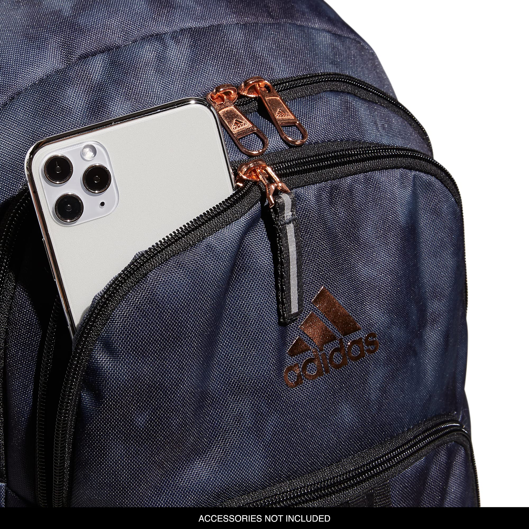 adidas Unisex Prime 6 Backpack, Stone Wash Carbon/Carbon Grey/Rose Gold