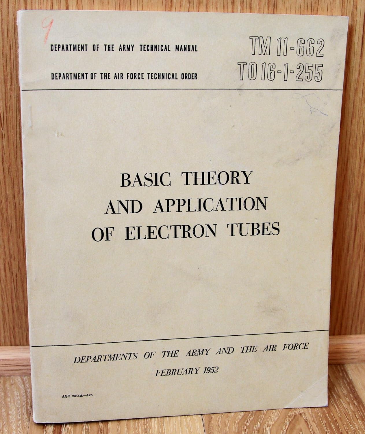 Army Technical Manual TM 11662, Air Force Technical Order TO 161255