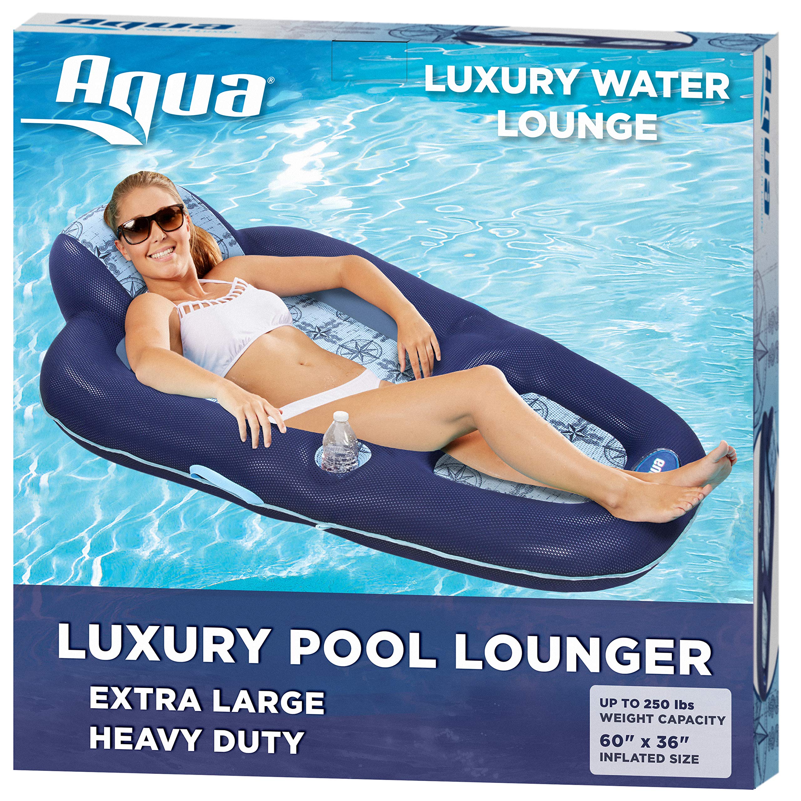 aqua luxury pool lounger