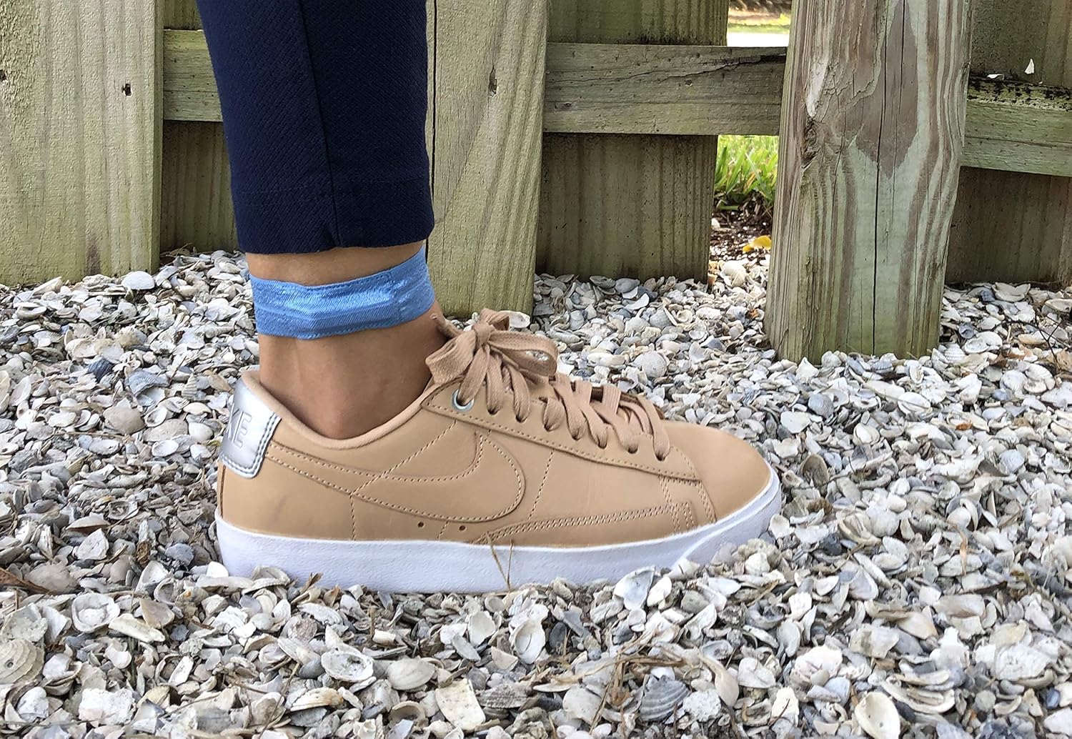 Knotted Set of Three Tan, Blue, and Lilac Wrist or Ankle Band for Fitbit Inspire Luxe Flex Flex 2 One or Alta