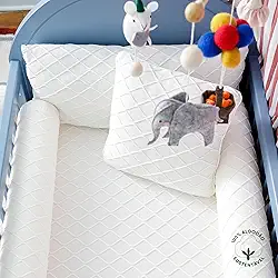 Kit Enxoval Berço 06 Peças em Tricot Algodão Sustentável Cozy Cottage Cream – Aime Baby