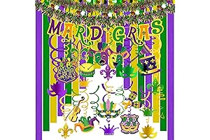 Mardi Gras Swirls and Streamers for Vibrant Celebrations