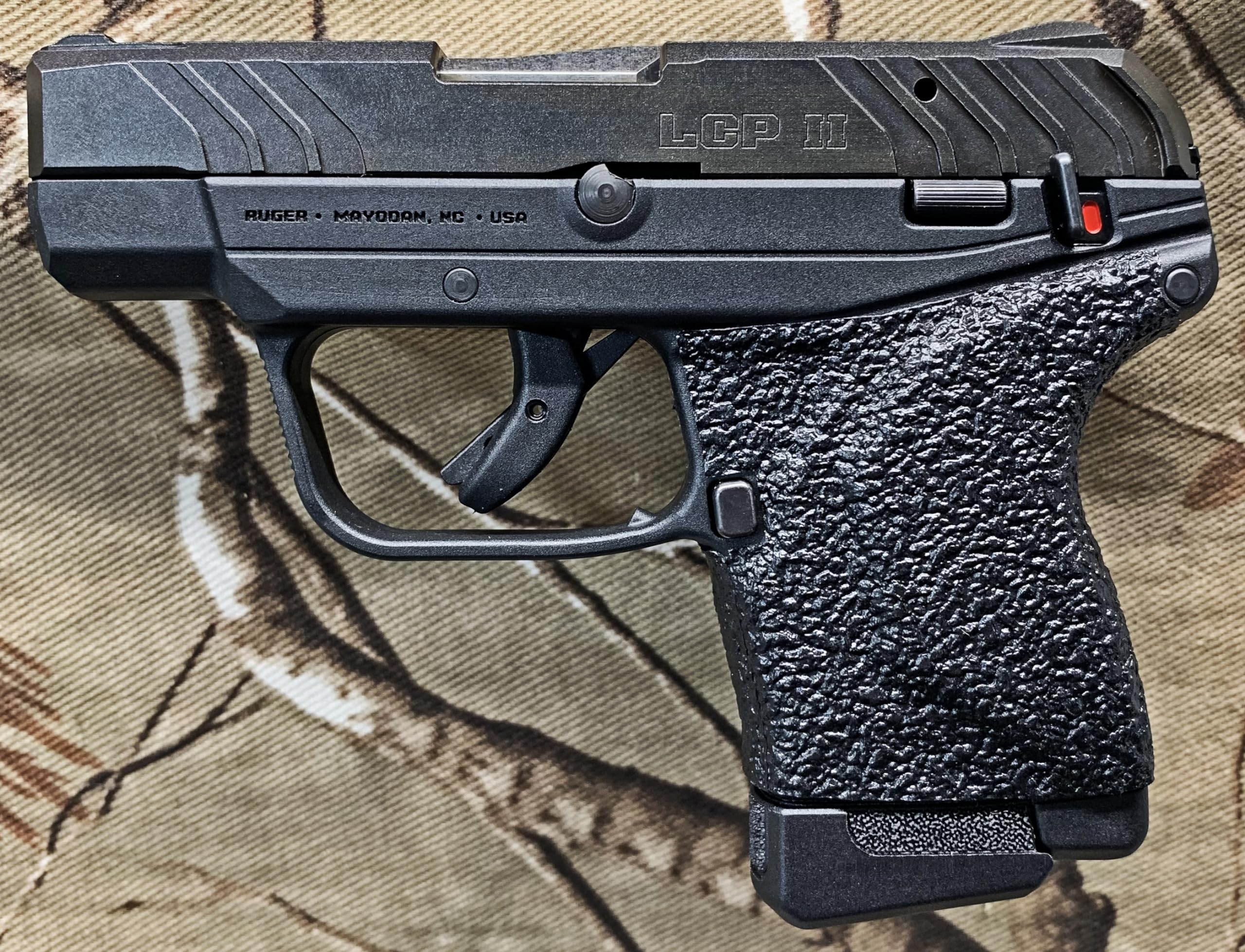 Tractiongrips Rubber Grip Tape Overlay for Ruger LCP II, LCP 2 Pistols