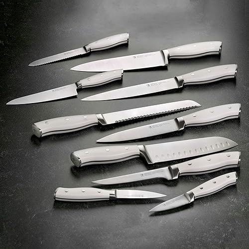 Vista 5 de Henckels Forged Accent - Juego de 20 bloques de cuchillos autoafilables - Mango blanco roto