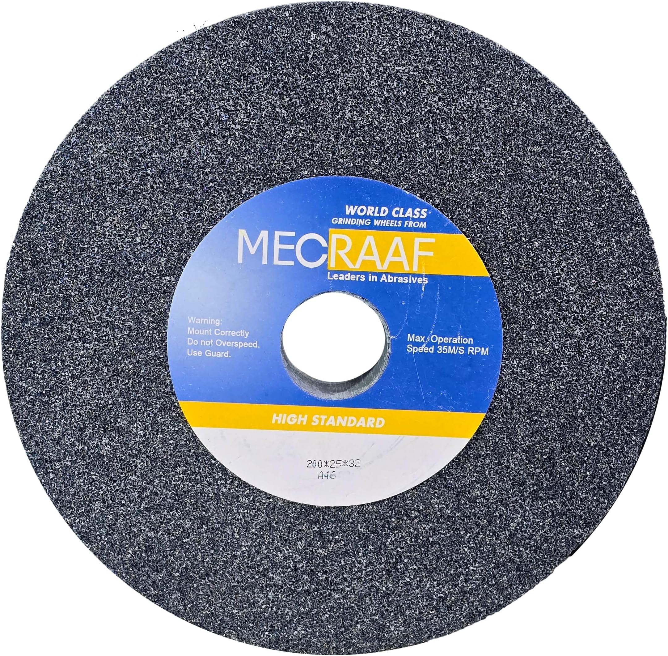 8 Inch Bench Grinding Wheel Black Silicon Carbide for Carbide Titanium Lathe Tips Tool Inserts Wood Cutter Holesaws Planner Blades Durable 25mm Thick Professional
