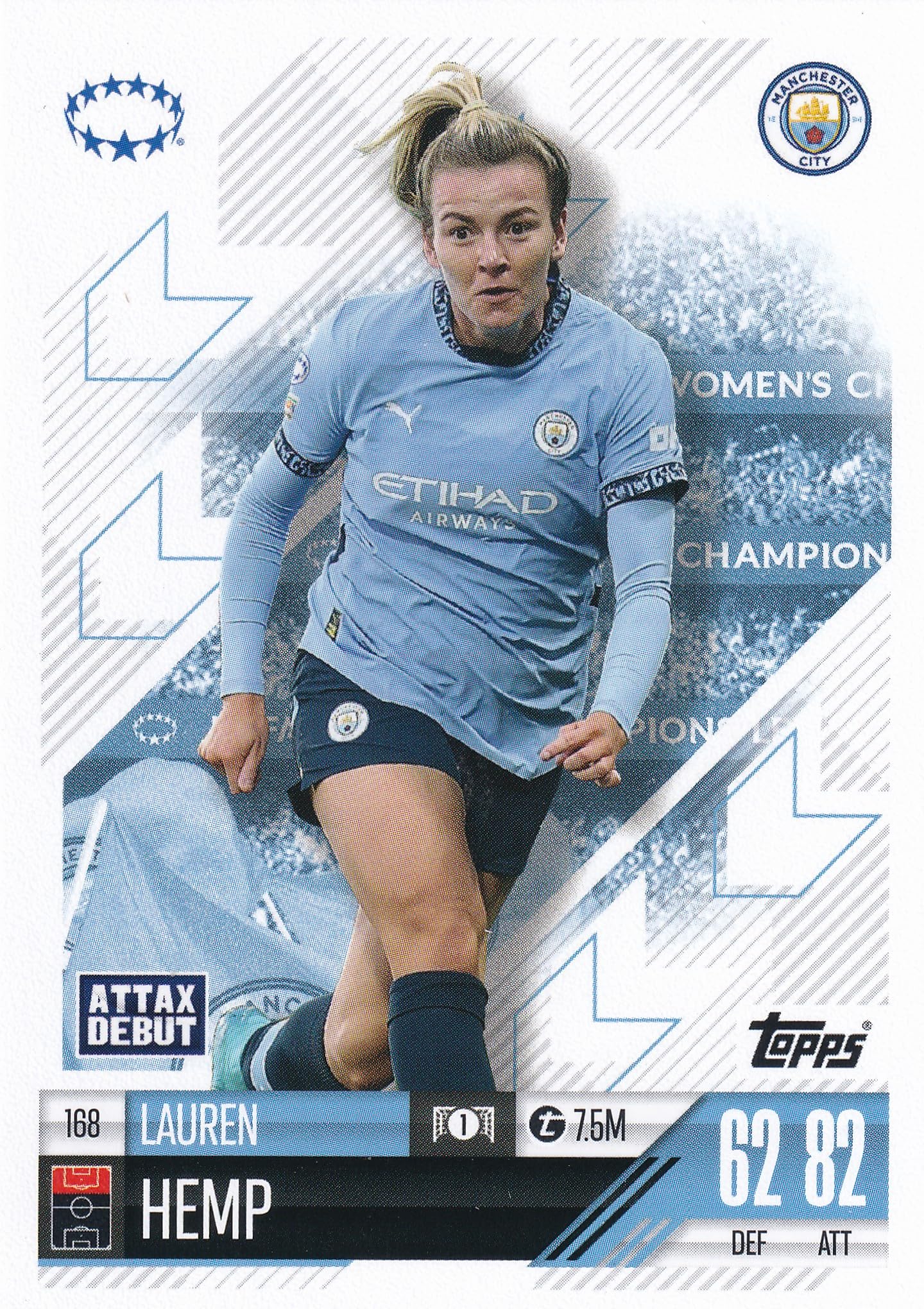 Match Attax Extra 2024 2025 UWCL Trading Card(s) You Select (Lauren Hemp 168)