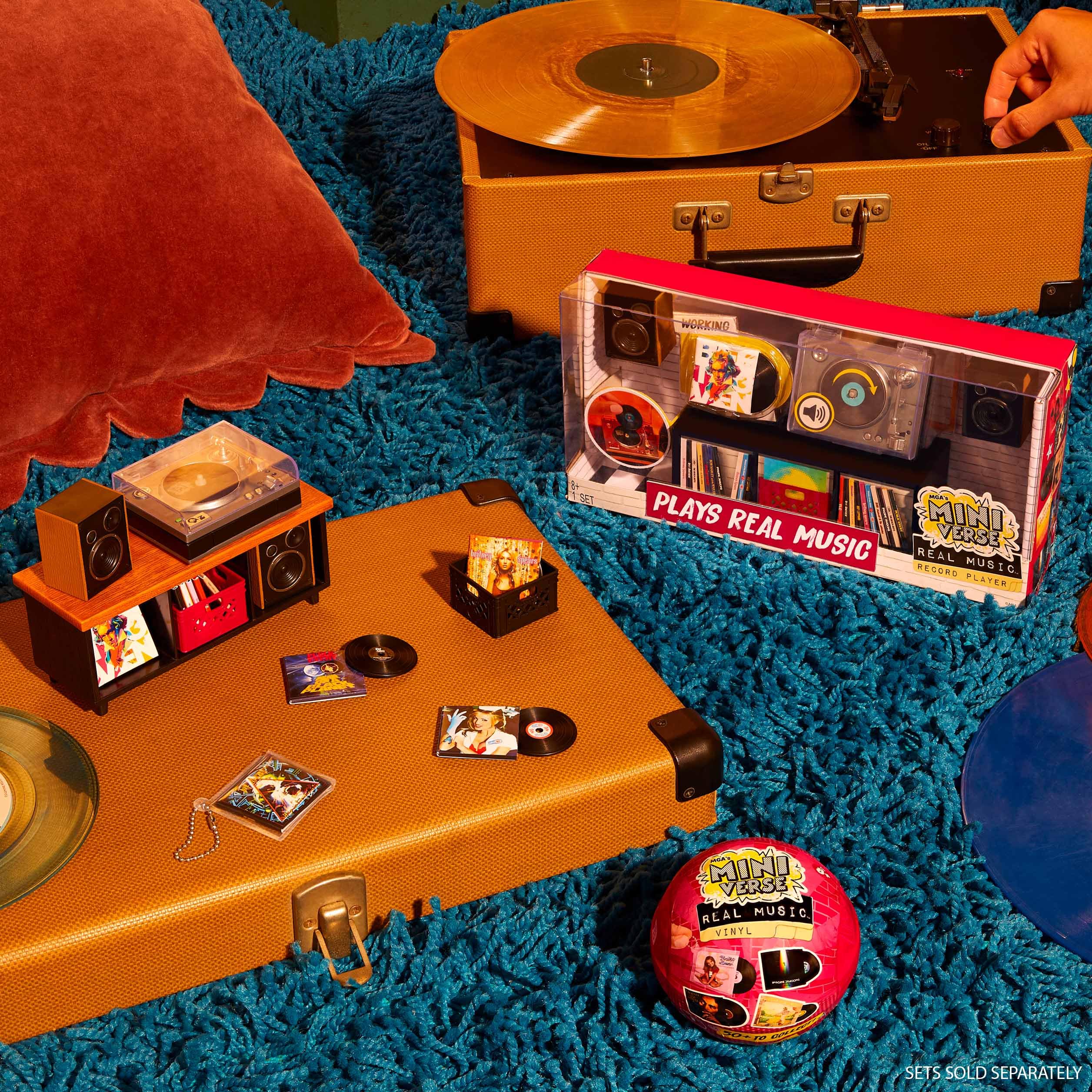 MGA's Miniverse Real Music Record Player Mini Collectibles, Mini