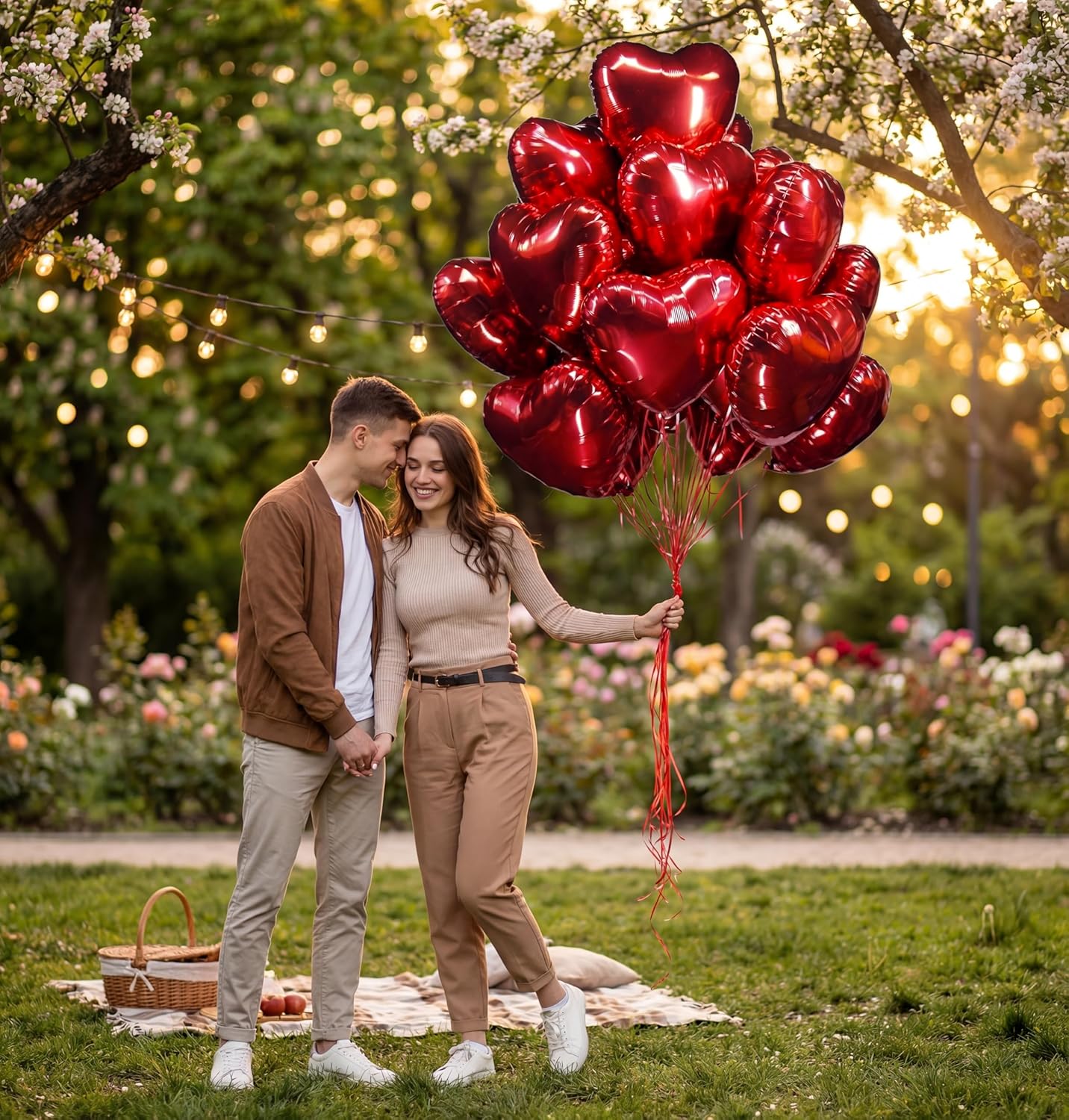 30 pcs Red Heart Balloons 18" Foil Love Balloons Mylar Balloons, heart balloons Valentines Day Decorations Balloons for Valentines Day,Propose wedding Party Backdrop Birthday Party Supplies - Image 6
