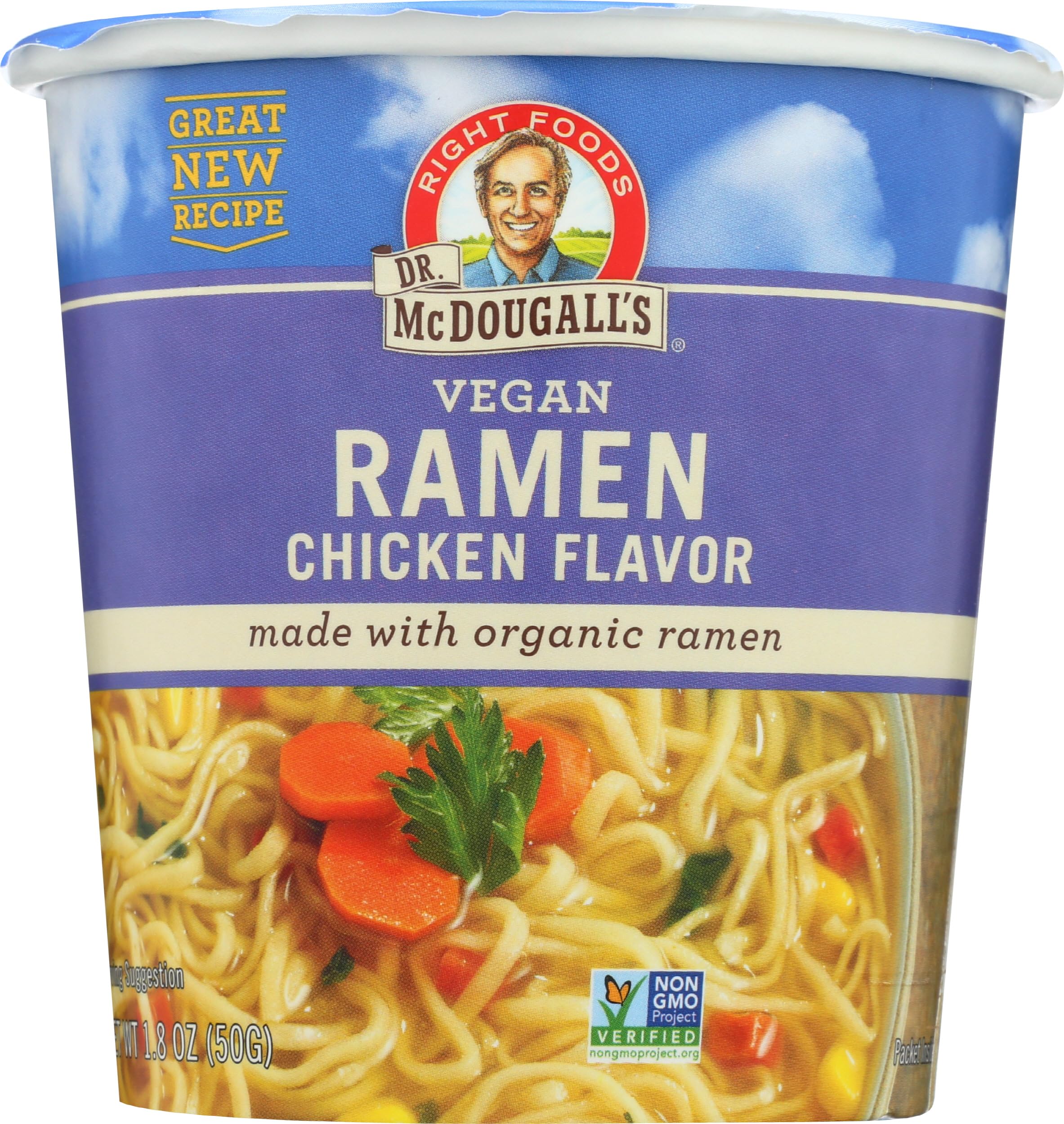 Dr. Mcdougall's Chicken Ramen Big Soup Cup (6x1.8 Oz)