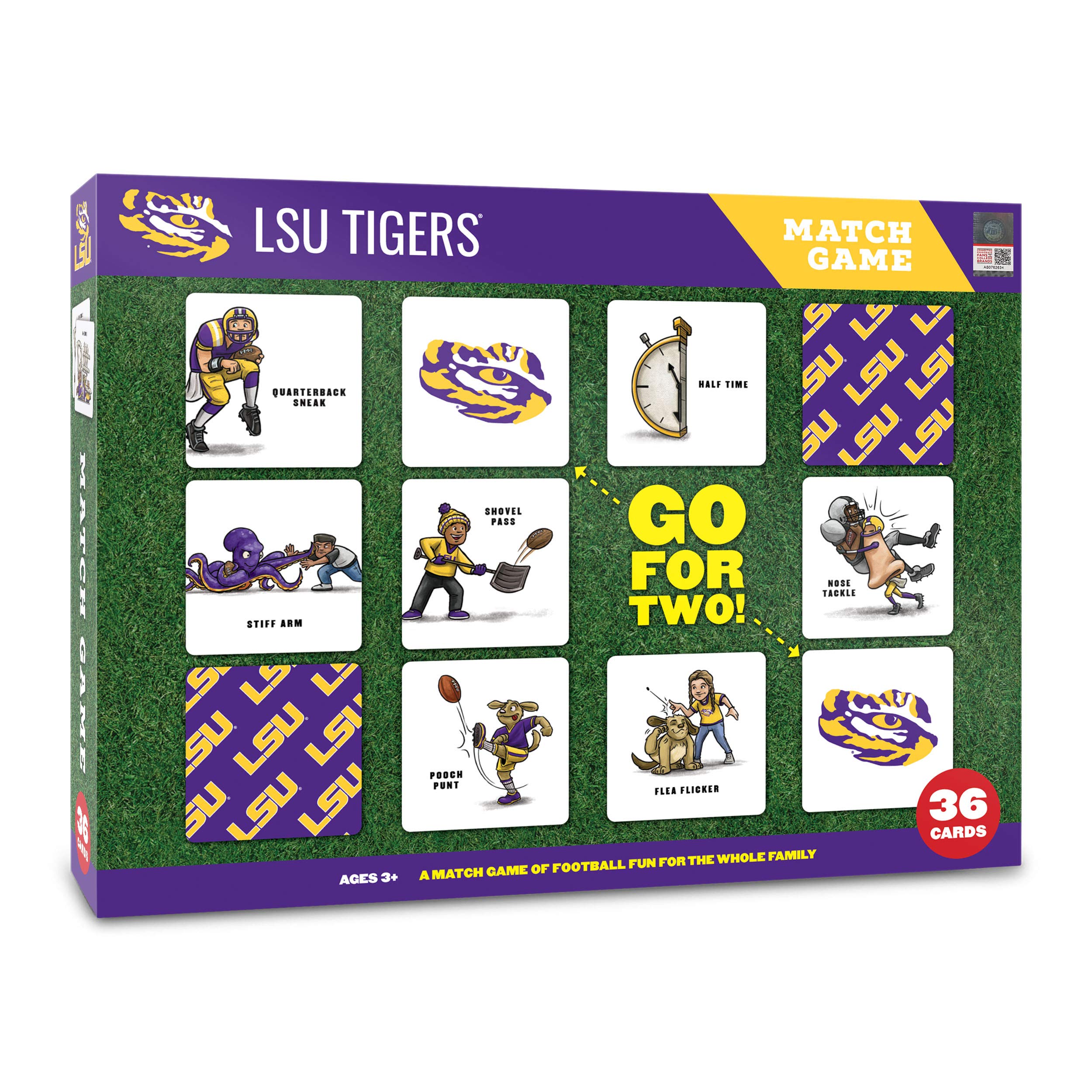 YouTheFan NCAA Officially-Licensed Memory Match Game - Humorous, Team-Specific, Original Hand-Drawn Artwork, Fun for the Whole Family, for Fans Young and Old