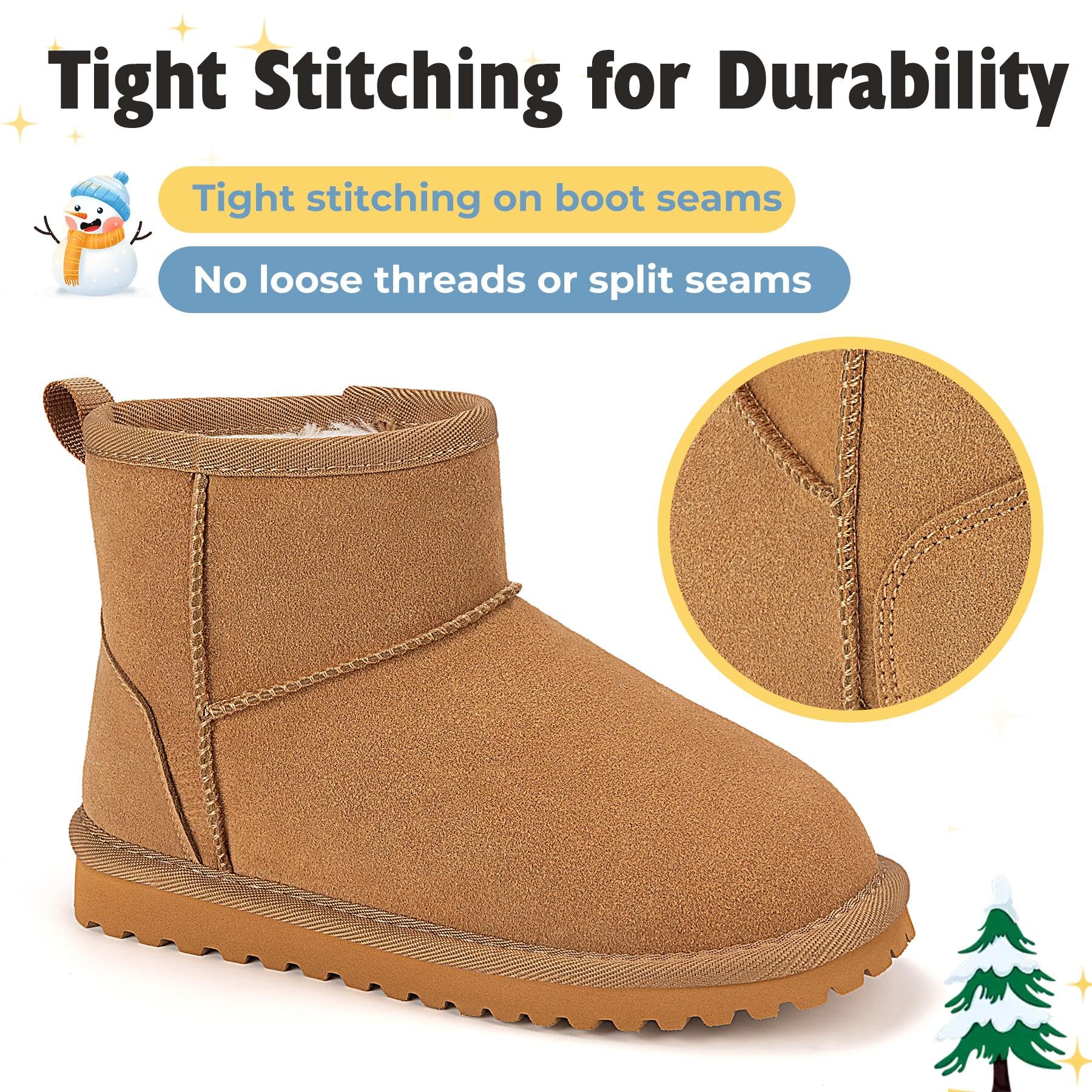 Mishansha Botas de Nieve Niños Invierno Cálido Forrados Gr.24-36