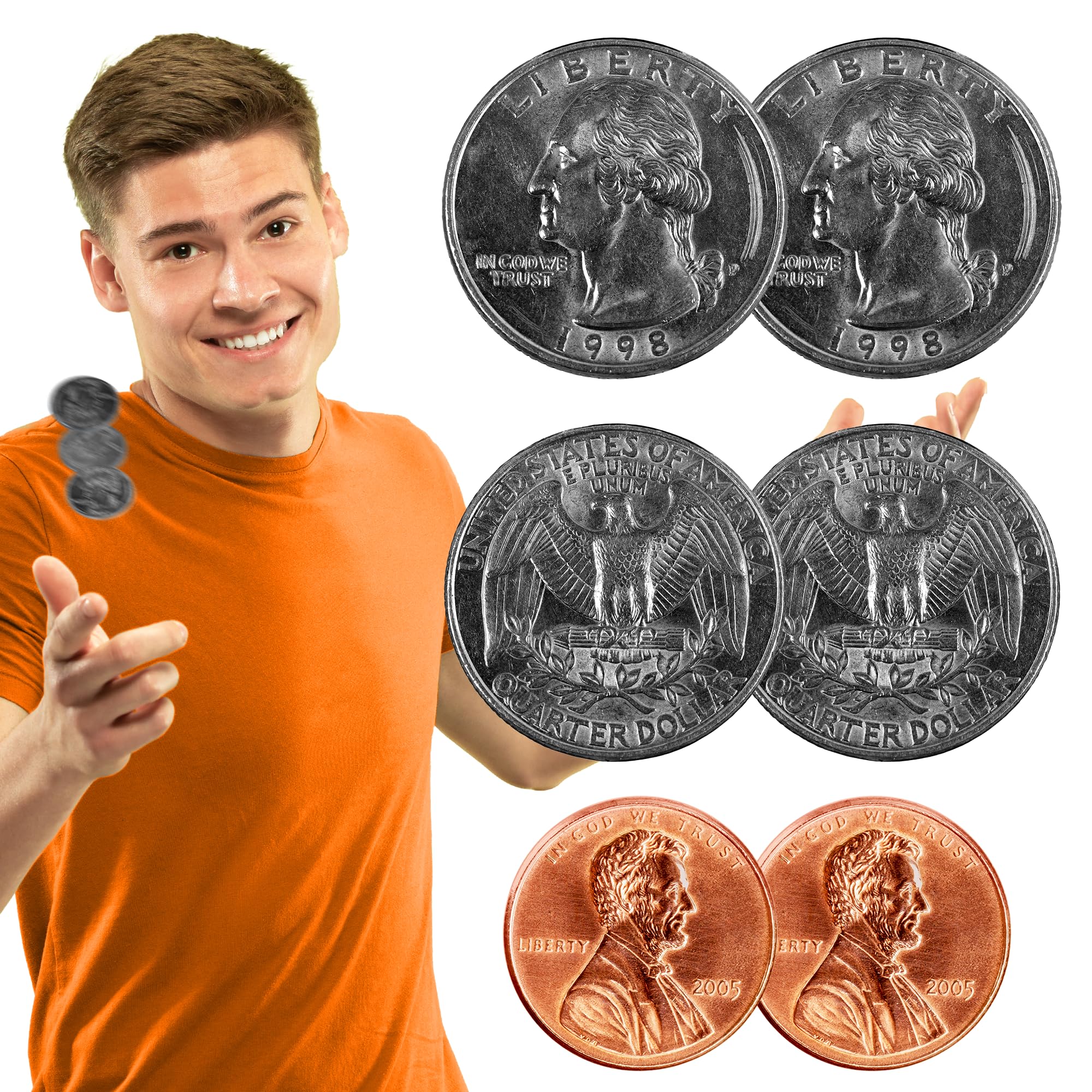 Amazon.com: 3pk Double Sided Coins | Includes 2 Double Sided