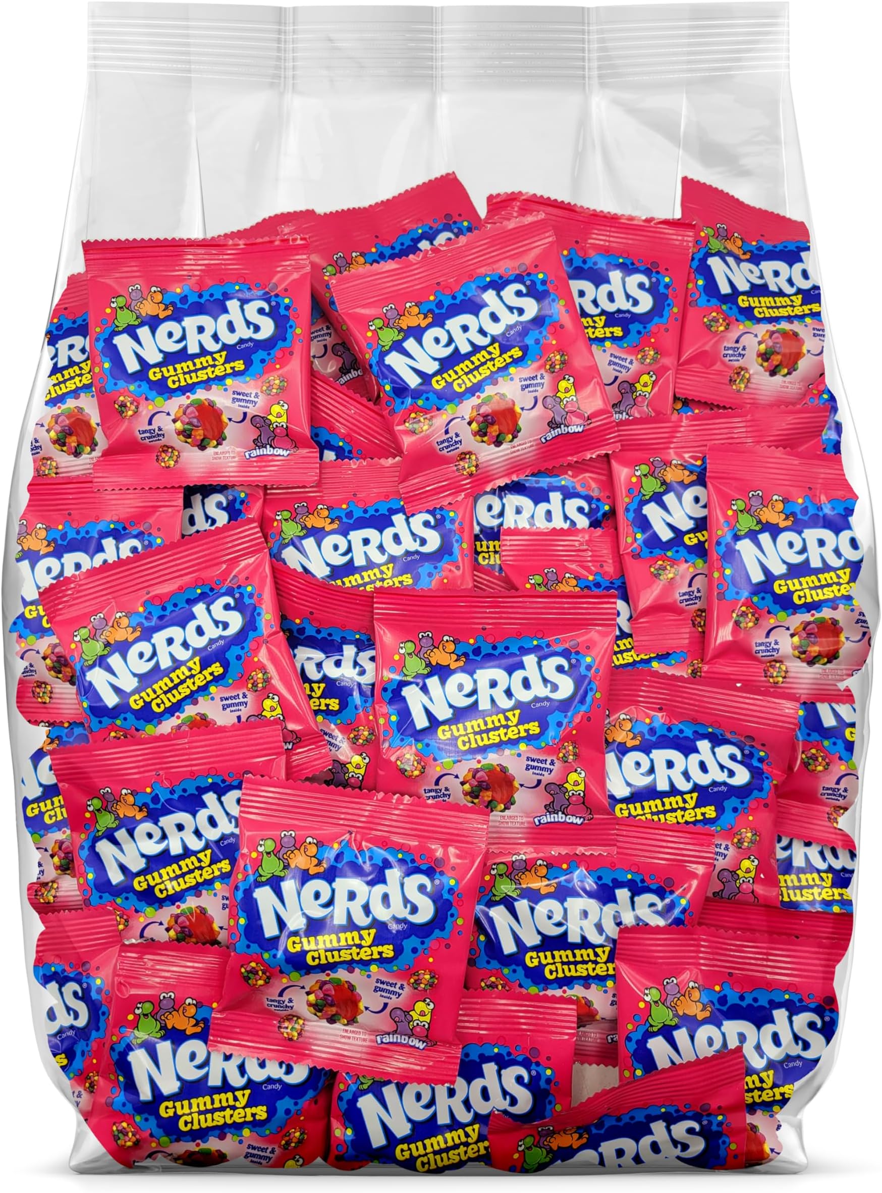 Nerds Gummy Cluster Rainbow Candy 2LB Gummy Candy Nerds