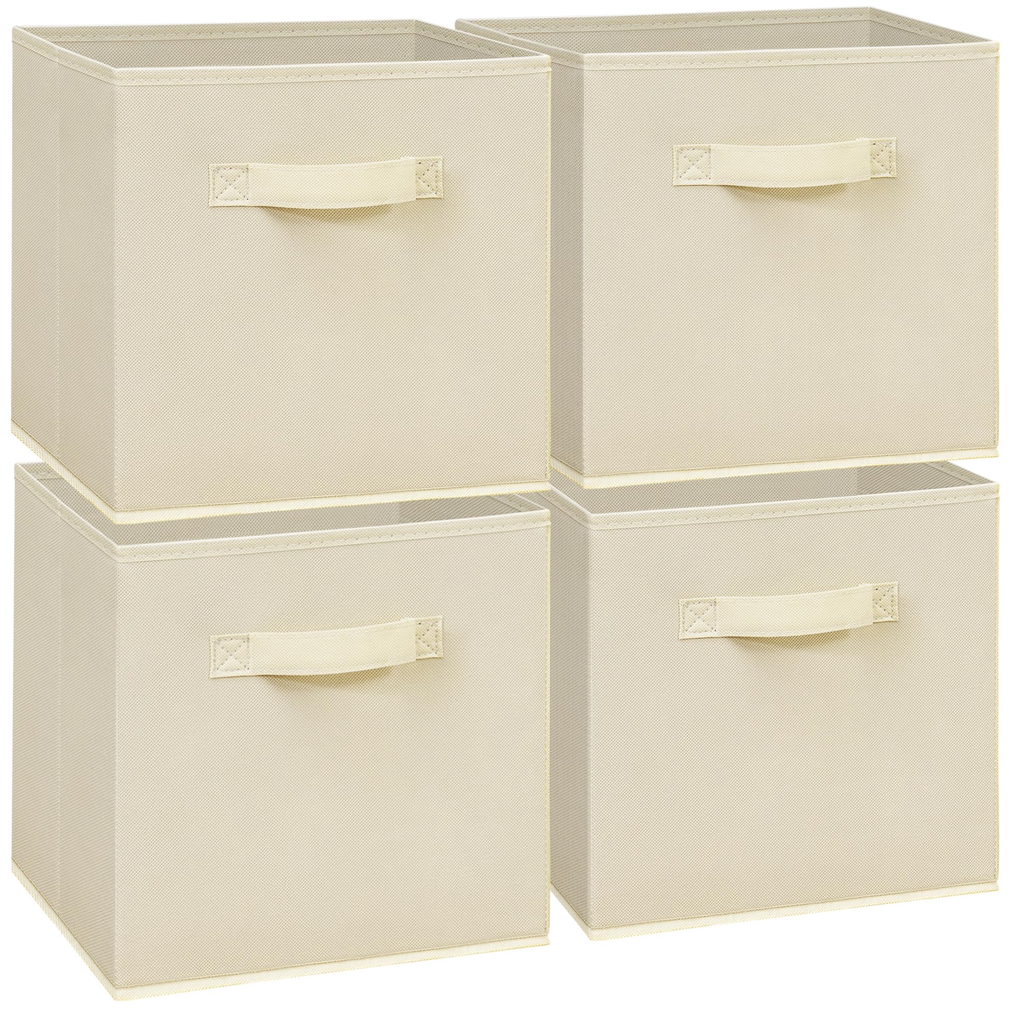 Cubes de rangement pour couvertures et linge encombrant | Pack de 4 robustes - 8