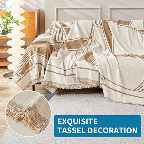 Miniatura 6 de HAOMAIJIA Funda de sofá antideslizante para sofá de 3 cojines, fundas lavables para sofá seccional para perros y mascotas, protector de muebles para