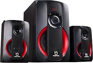 Hiditec | Powerful H400 80W RMS Speakers | Speaker with USB | Speaker with FM Radio | Sound System 2.1 (Bluetooth 4.1, USB, SD, 100W RMS, Line-In, Radio) | Powerful 100w Sound