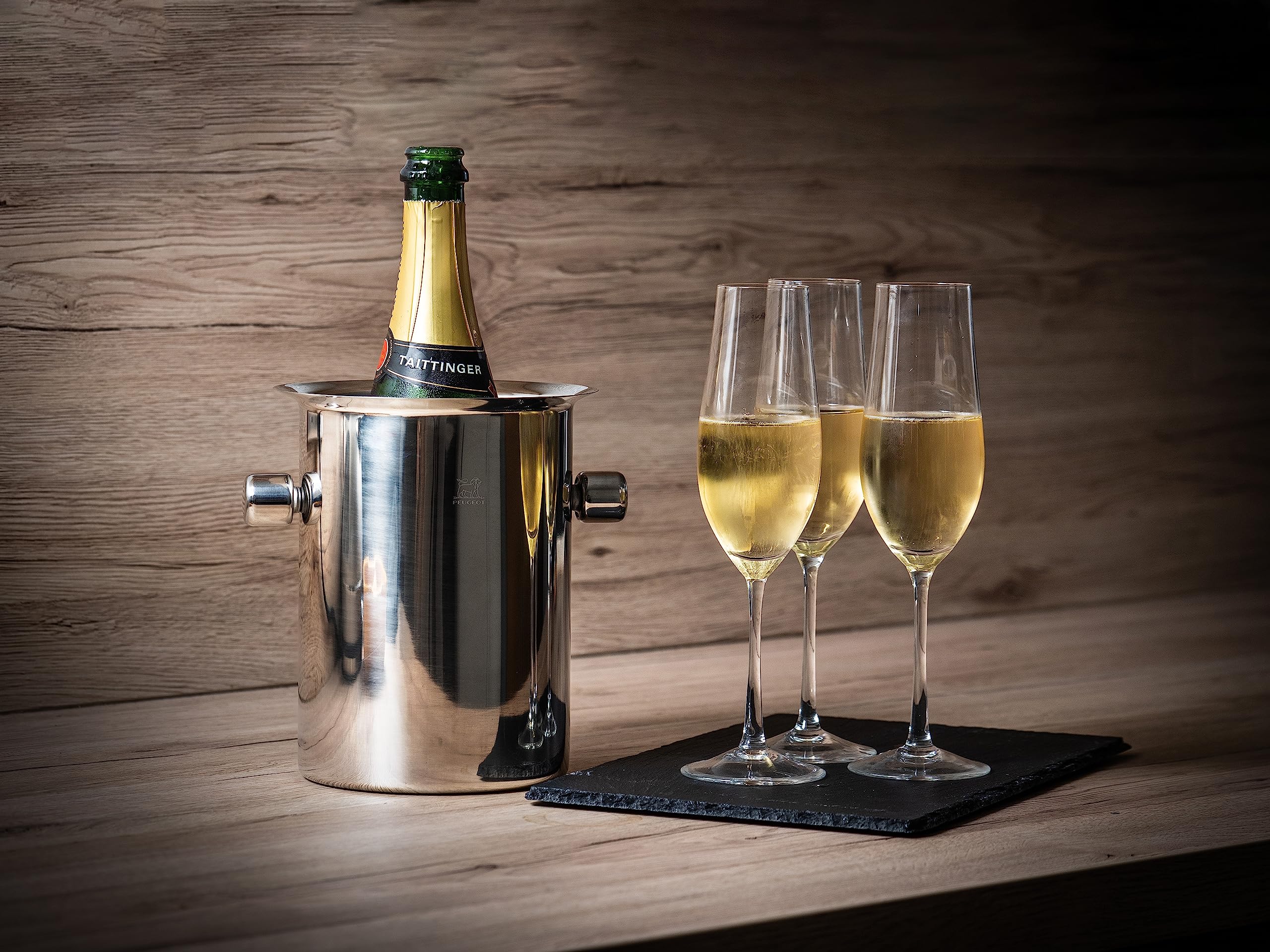 Peugeot Wine Chiller with Removable Cooling Pack, silver (220068)