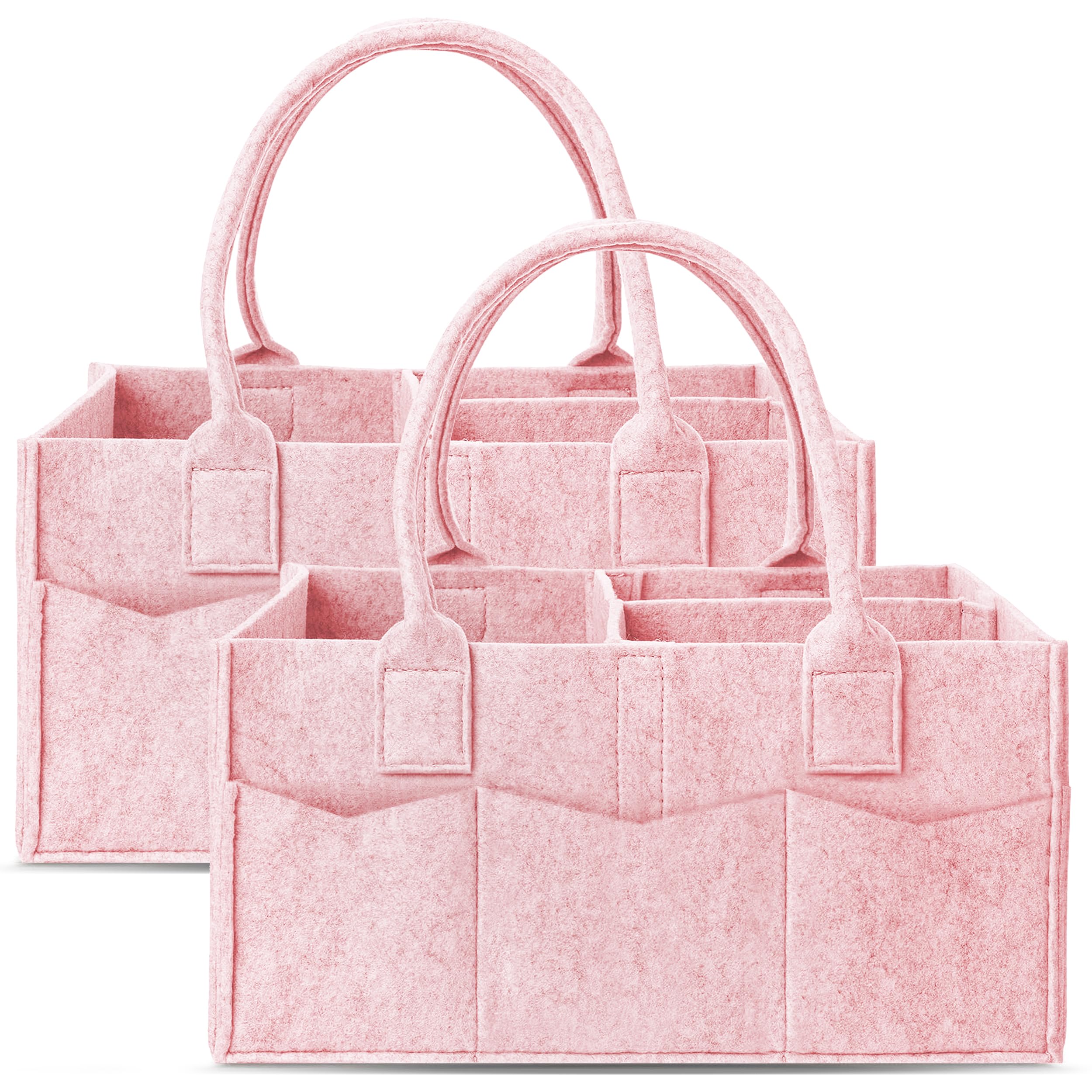 50% Off Cute Castle 2 Pack Diaper Caddy Organizer Set - Image 1