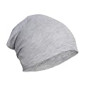 FabSeasons Grey Cotton Slouchy Beanie and Skull Cap for Summer, Winter, Autumn & Spring Season, Can be Used as a Helmet