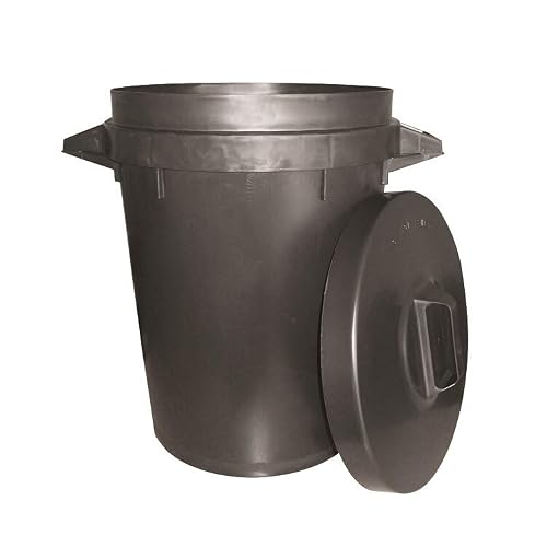 Stadium 90L Black Dustbin
