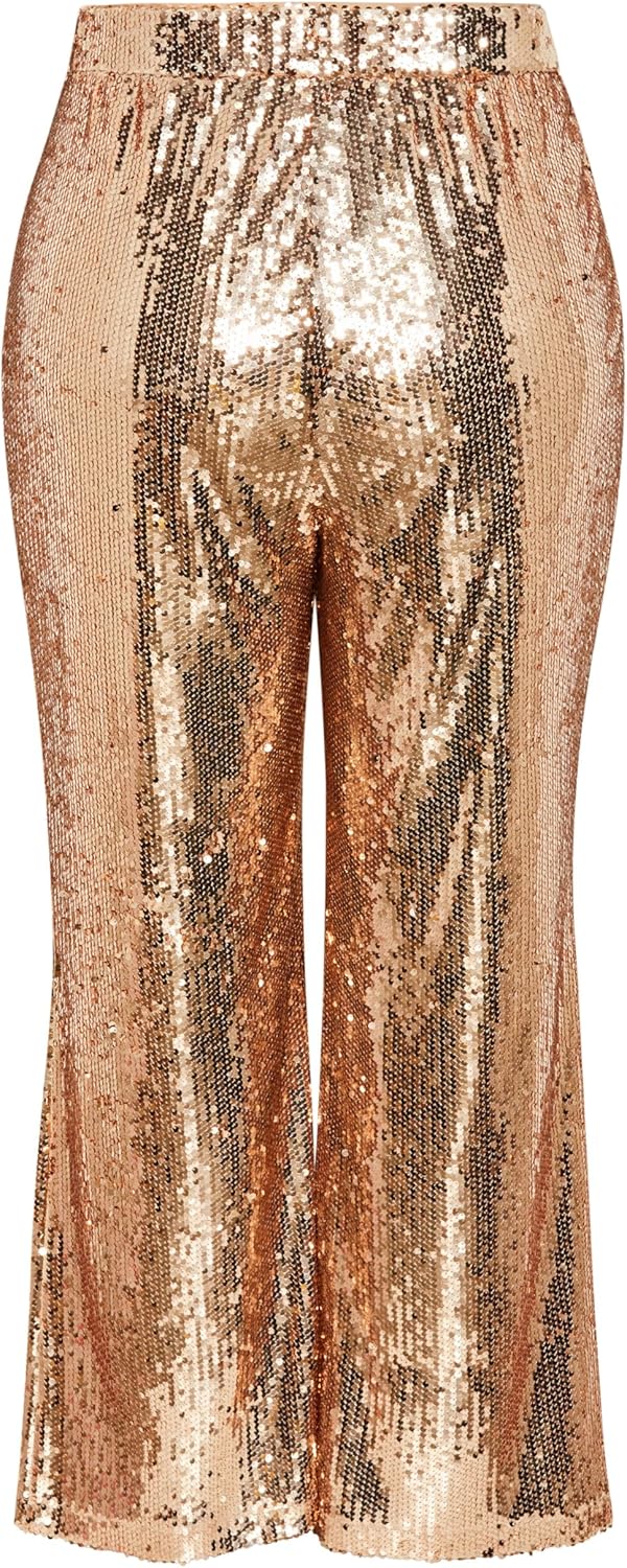 City Chic Women's Apparel Women's City Chic Plus Size Pant Kendall, Gold