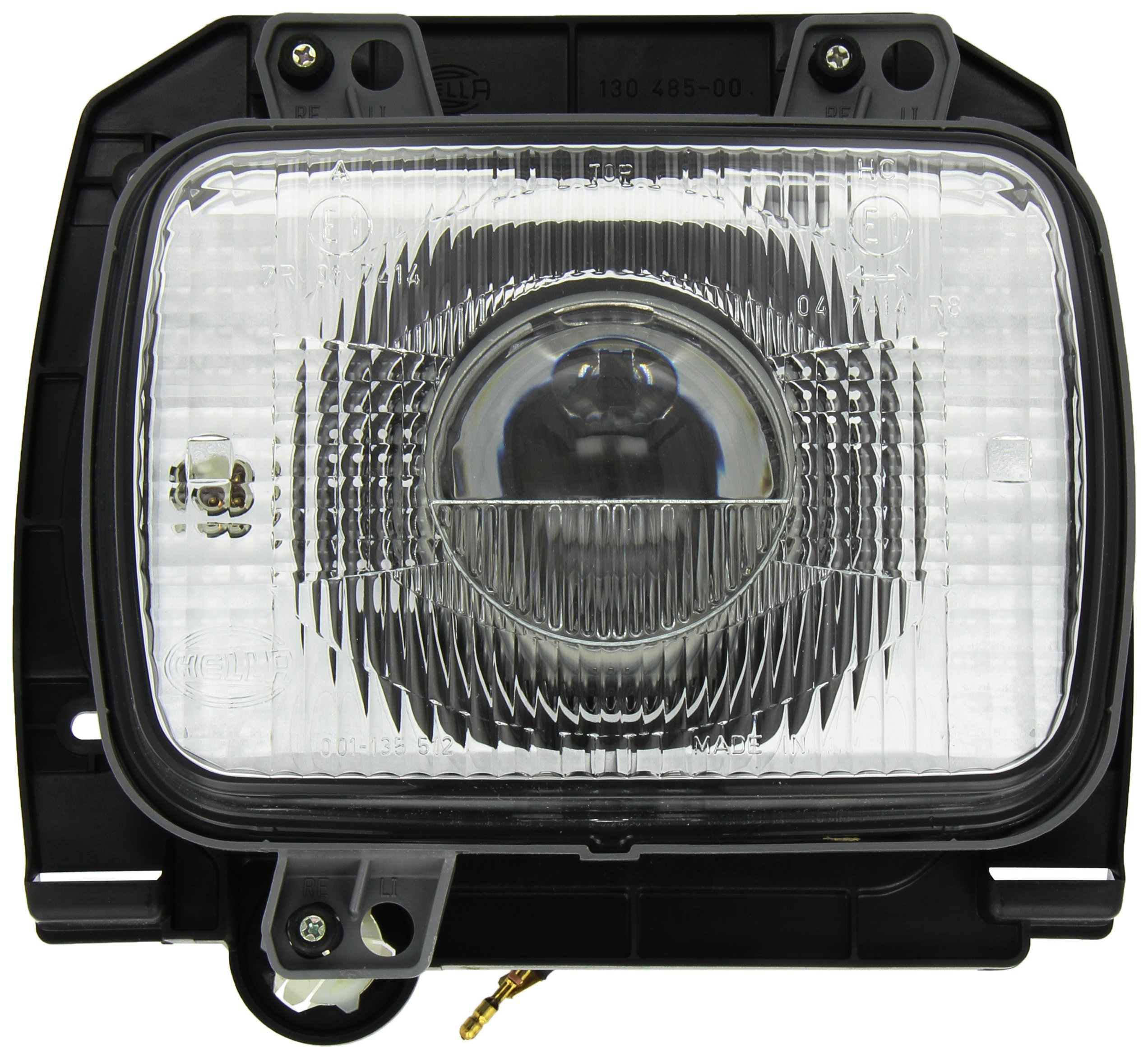 HELLA 1BL 005 740-101 DE/Halogen-Zestaw, reflektor - 12/24V - Zabudowa - Szyba rozpraszająca hartowana - z prawej