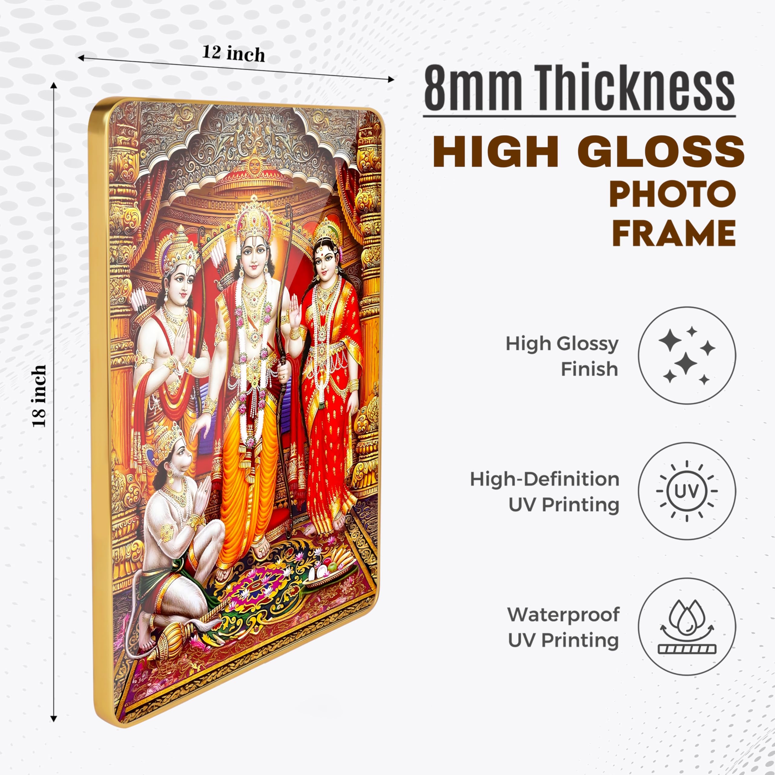 Ram Darbar Frame - Lord Ram Family Wall Decor -4