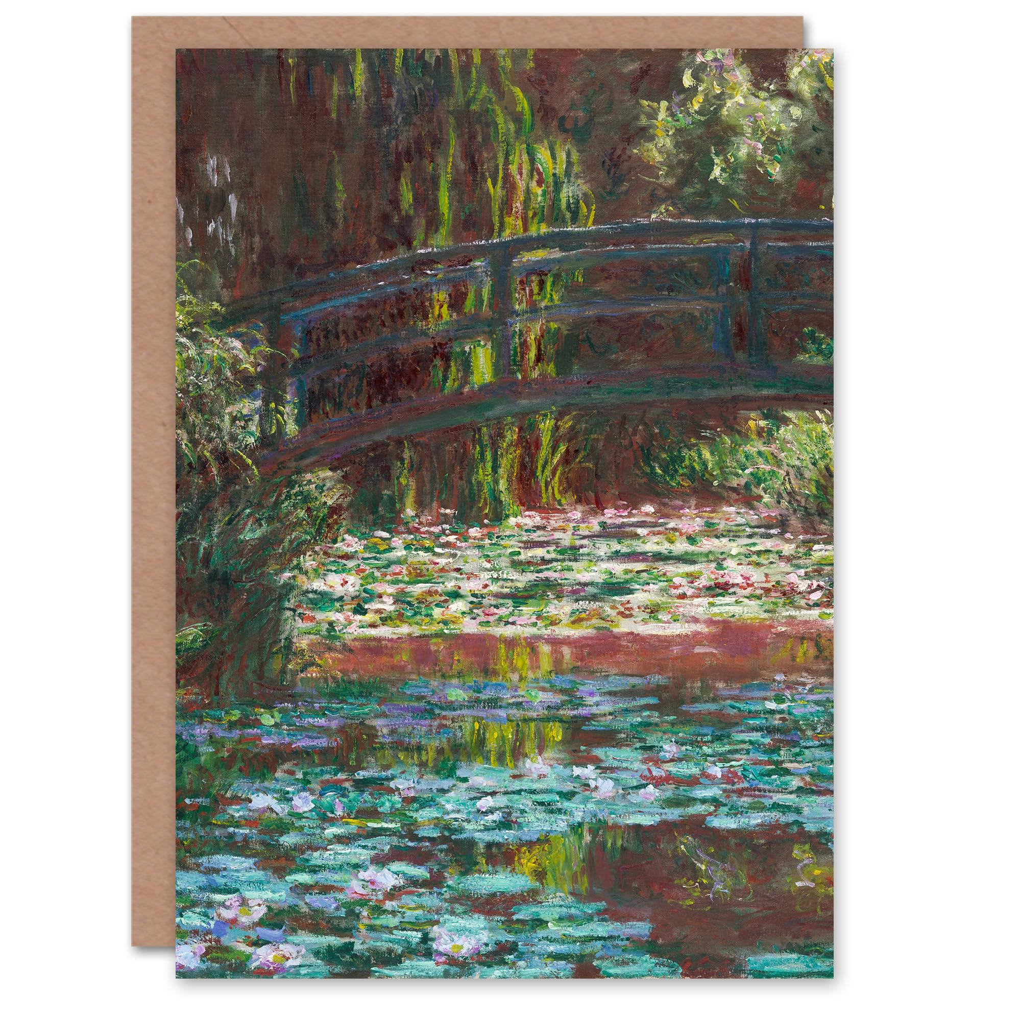 Artery8 Claude Monet Art Card Water Lily Pond with Bridge