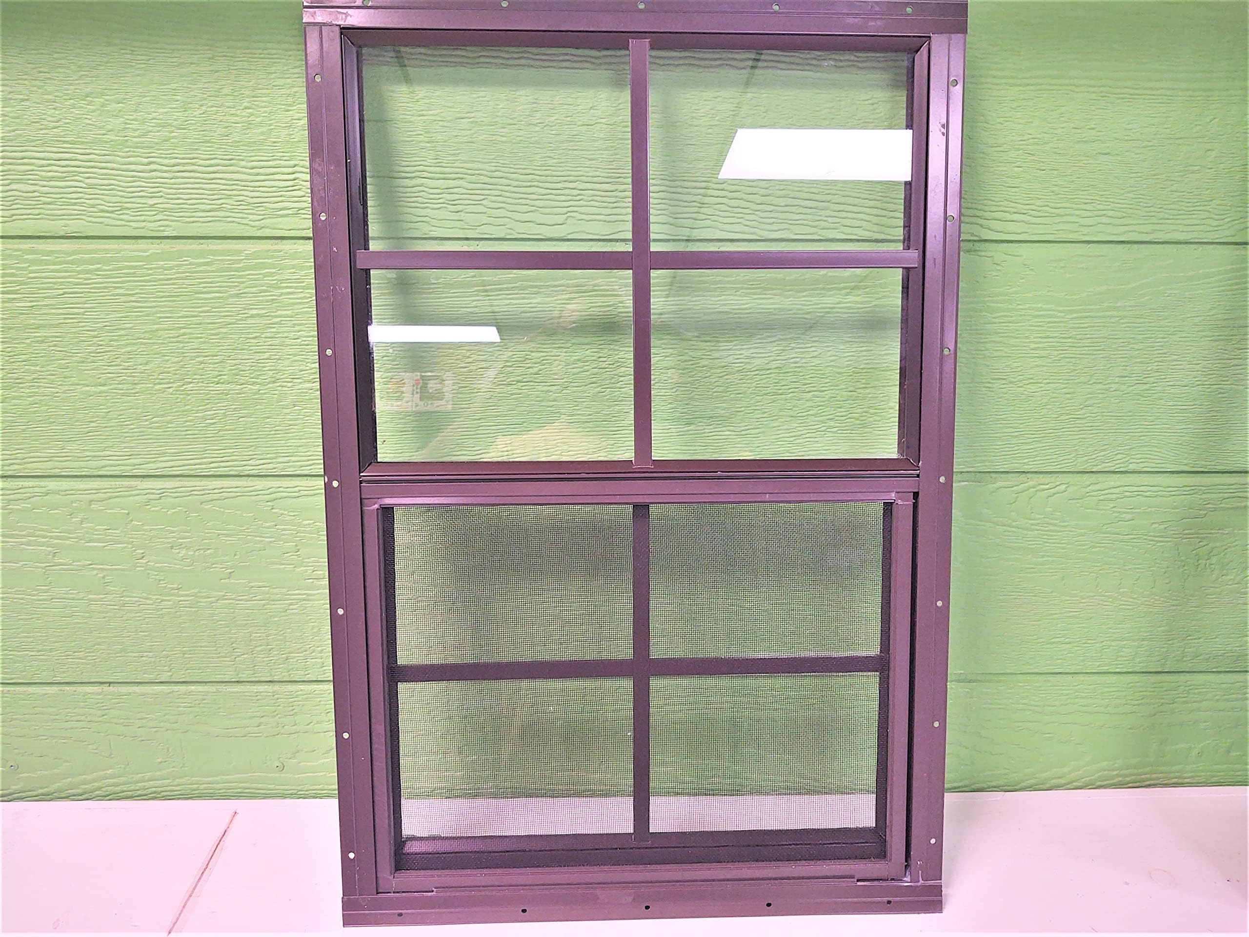 24 x 27 White Flush Mount Window, Great for Sheds, Playhouses, Barns