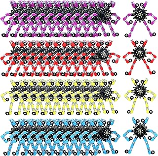 Fidget Spinners DIY Deformable Robot Fingertip Toys Transformable Chain Robot Finger Toy Stress Relief Toys Transformable Fingertip Spinner Sensory Fidget Toys for Kid Adults (32 Pack)