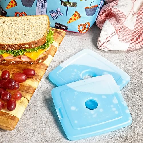 Miniatura 10 de Cool Coolers by Fit & Fresh Slim Ice Packs, Quick Freeze, Space-Saving, Reusable Ice Packs for Lunch Boxes & Coolers