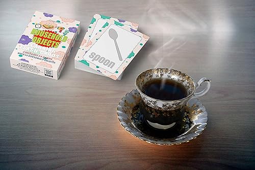 Miniatura 7 de Creanoso Tarjetas didácticas de aprendizaje para objetos domésticos (2 cubiertas)  Ideas de regalos de diseño portátil para fiestas de cumpleaños