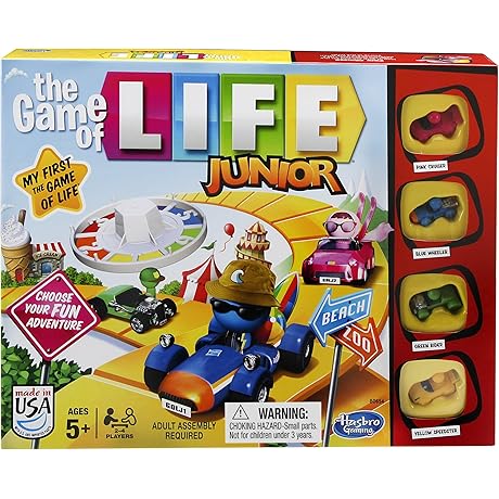 Hasbro Gaming The Timeless Classic Family-Themed Life Adventure Board Game